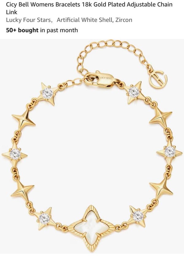 Women’s bracelet gold overlay
