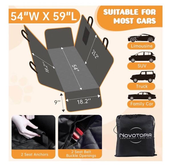 Novotopia Dog Seat Cover