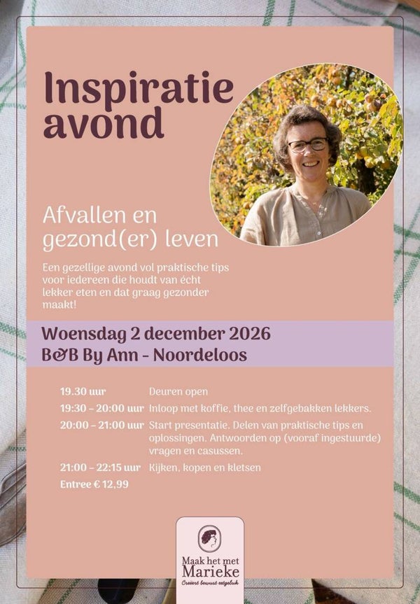 TICKET Inspiratieavond afvallen NOORDELOOS 2 december 2026