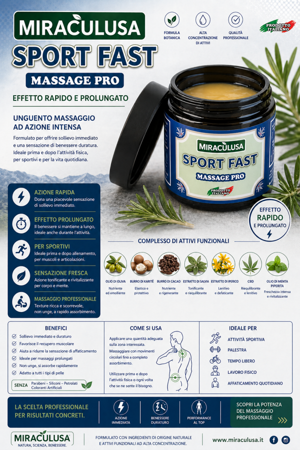 Miracùlusa SPORT FAST – Massage Pro