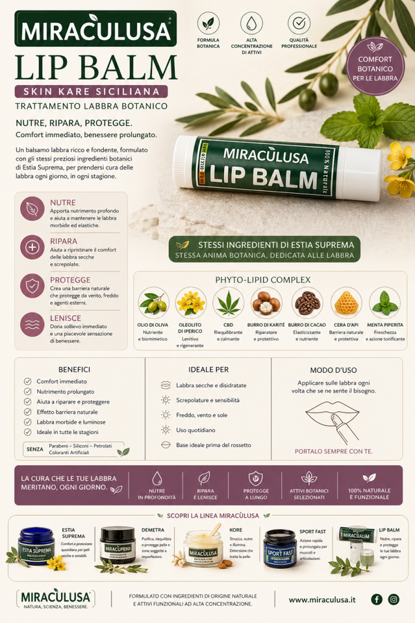 Miracùlusa LIP BALM – Balsamo Labbra Botanico