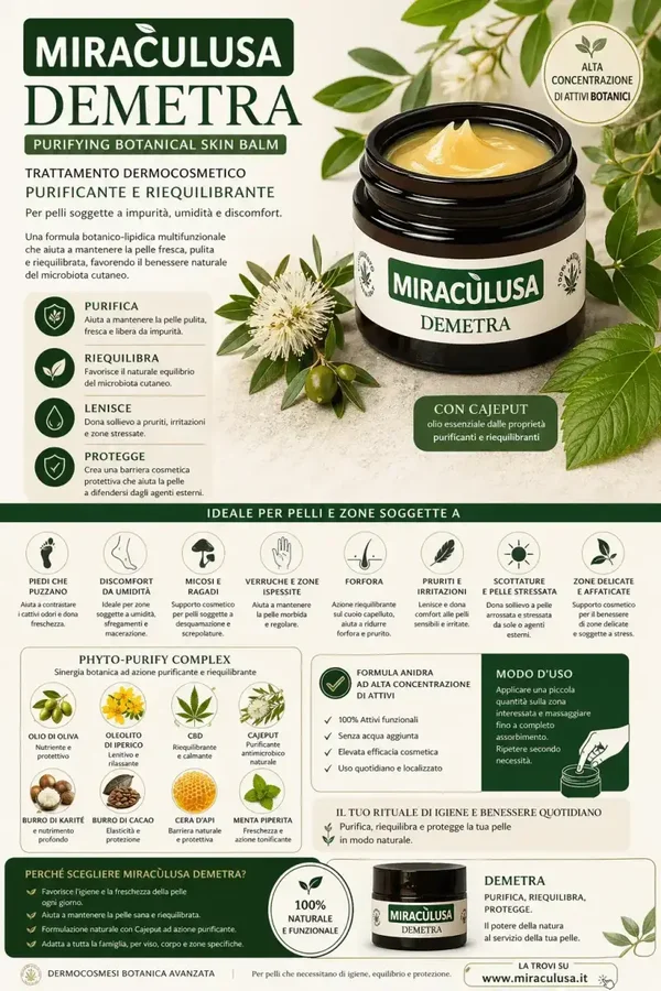 Miracùlusa DEMETRA – Unguento Cosmetico Purificante 50 ml