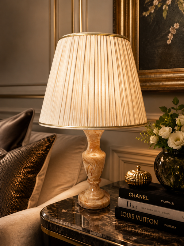 Elegante Grote Onyx Tafellamp