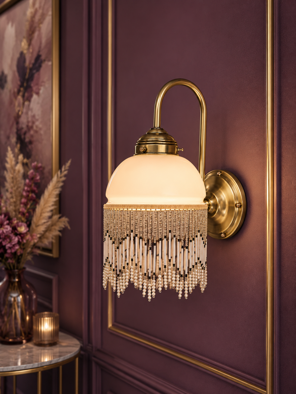 Vintage Boudior wandlamp