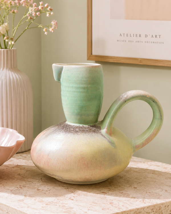 Vintage West Germany style pastel vaas