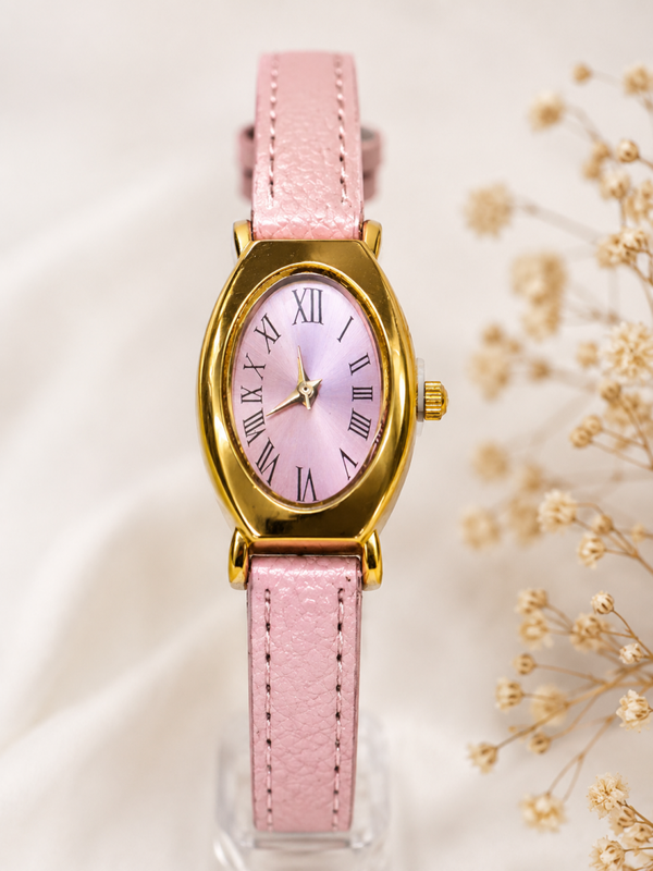 Vintage dames horloge roze