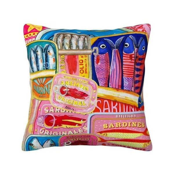 Nieuw Sierkussen Sardines Art