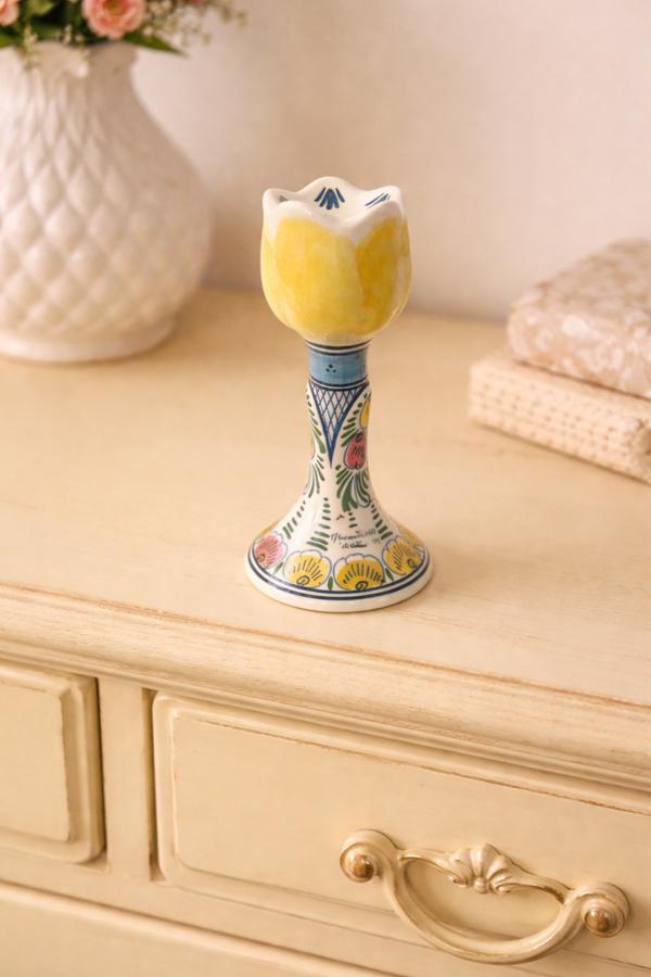 Delfts Blauw Tulp Kandelaar