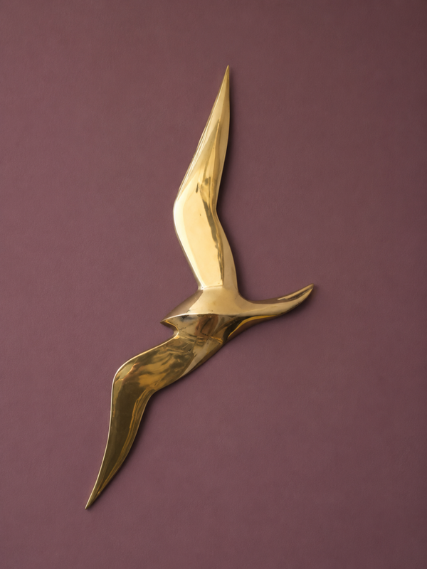 Vintage Messing Muurvogel