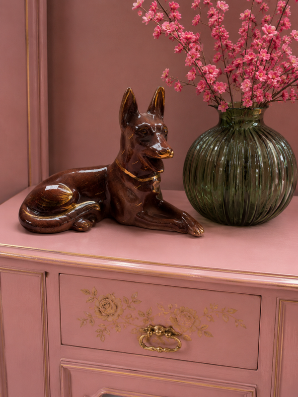 Vintage keramieken hond