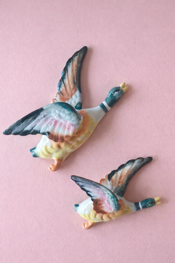 vintage Keramieken Muurvogels