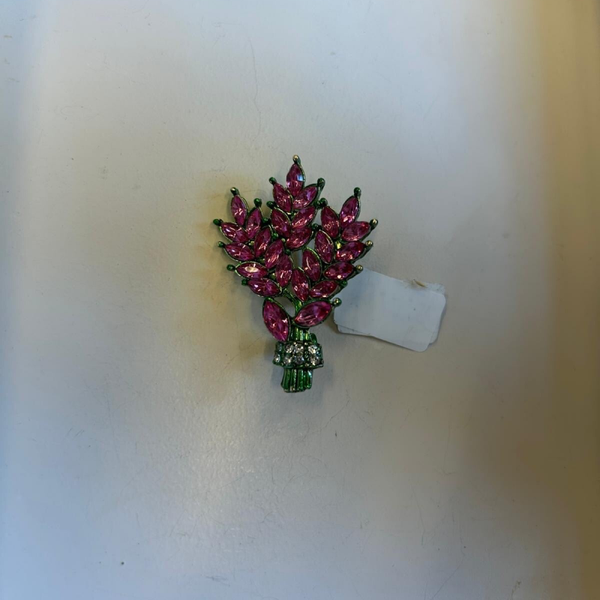 Vintage broche fuchsia