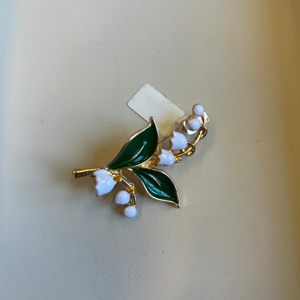 Vintage broche blad