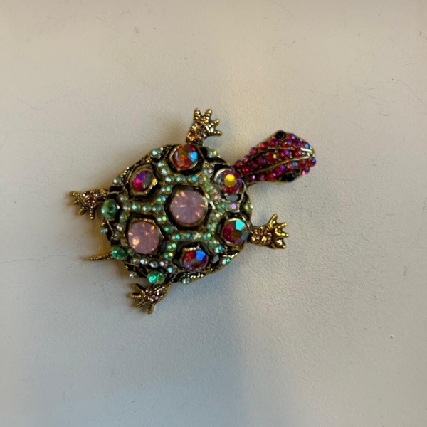 Vintage broche schildpad