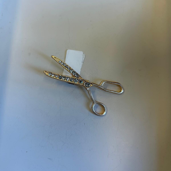 Vintage broche kapper schaar