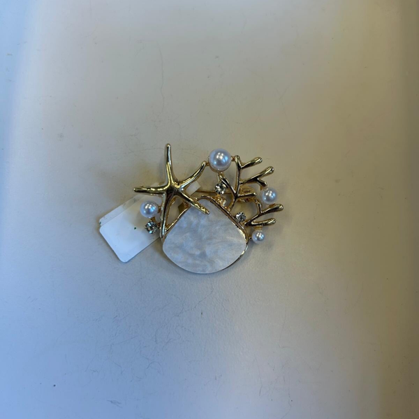 Vintage broche schelp