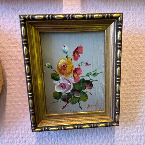 Mini olieverf schilderij