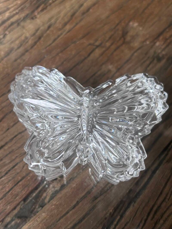 Kristal vintage vlinderbakje