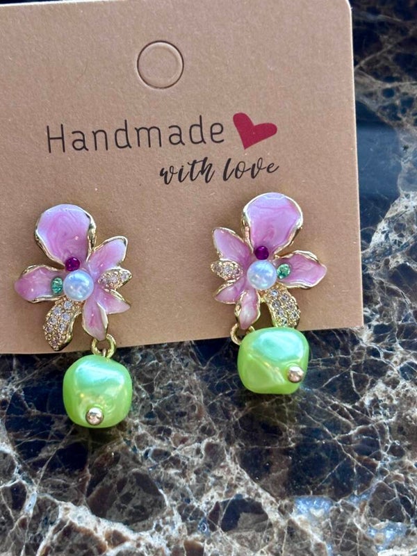 Boho oorbellen met hanger