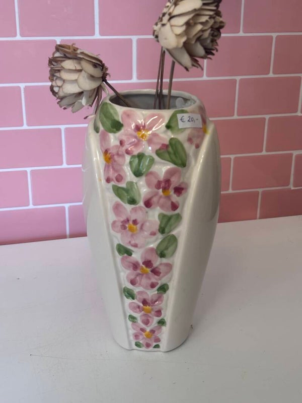 Vintage Barbotine vaas