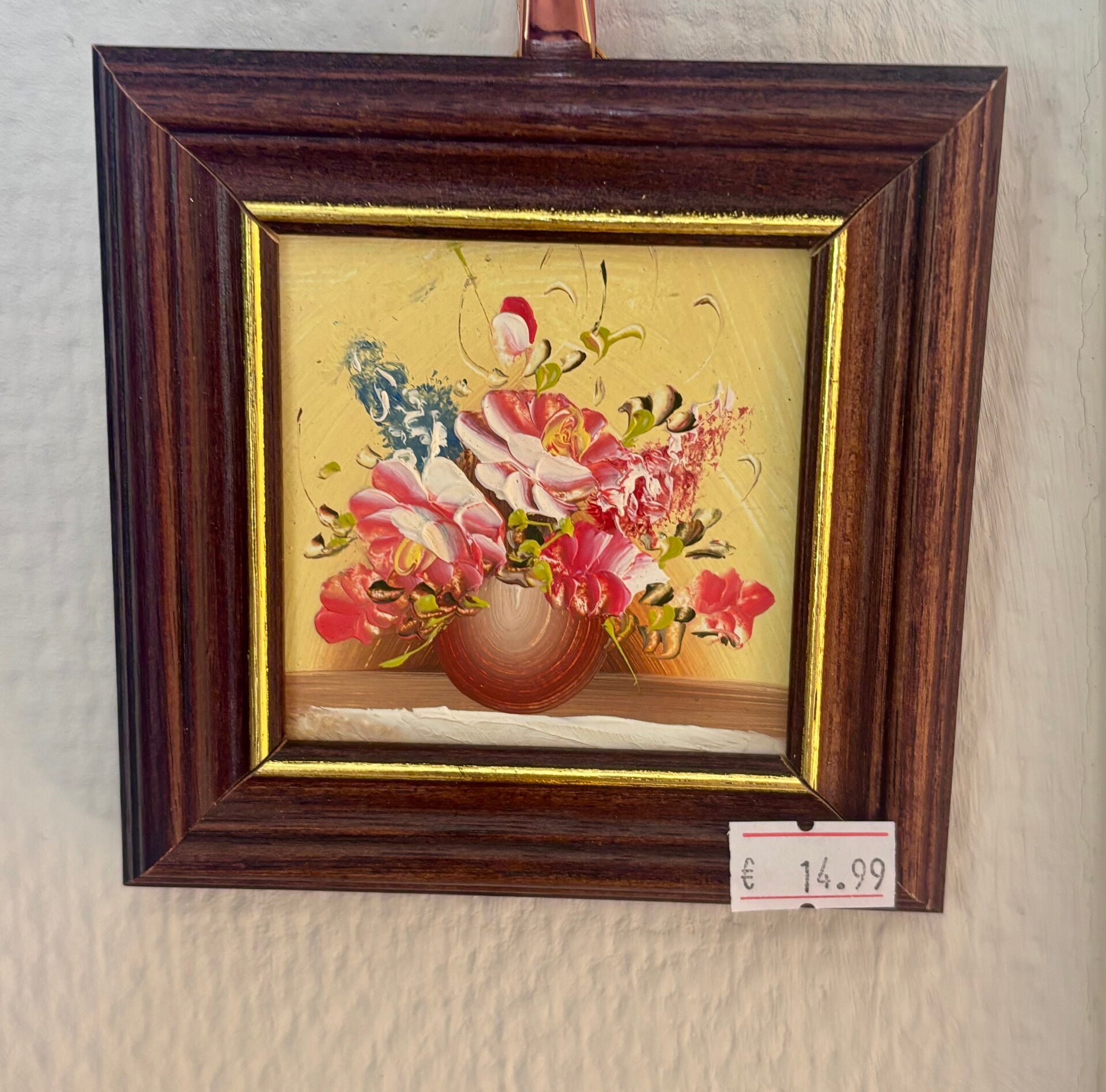 Mini vintage olieverf schilderijtje