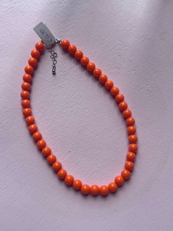 Nieuw halsketting oranje