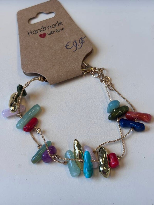 Edelstenen armband