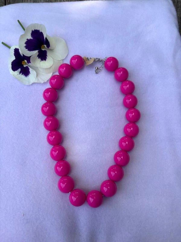 Nieuw kralen ketting roze