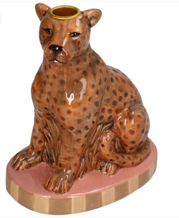 Leopard Candle stick dolomiet