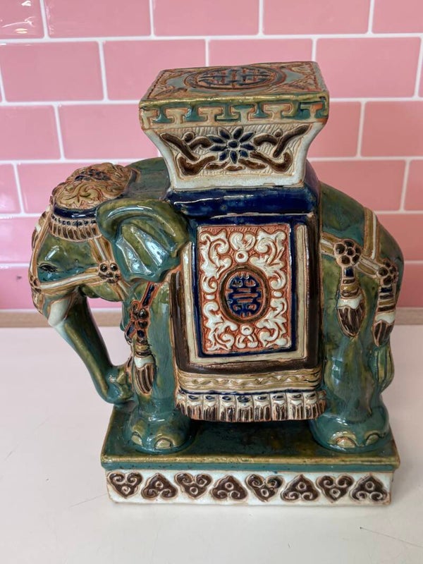 Vintage olifant zuiltje -groen