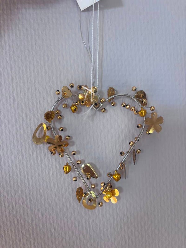 Bella arte decoratiehart goud