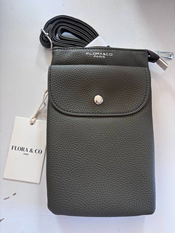 Flora & Co Paris crossbody -olijfgroen