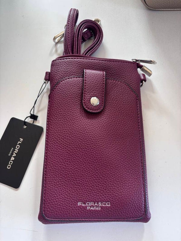 flora &co  crossbody telefoontasje Bordeaux