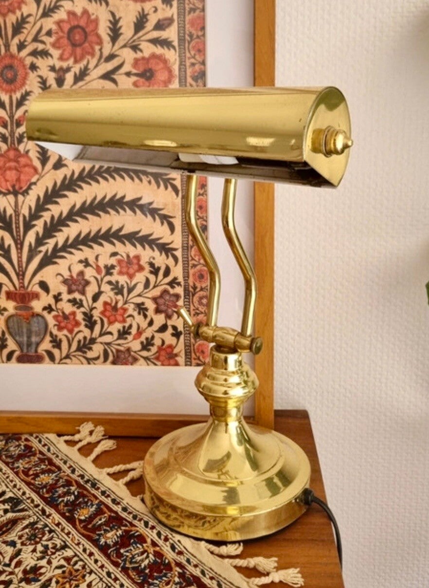 Vintage messing bureaulamp