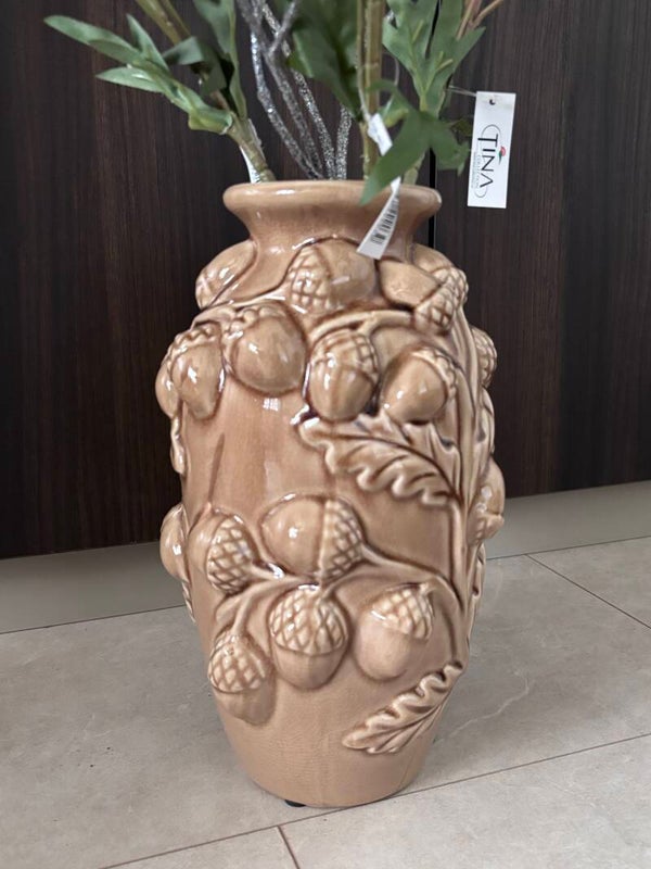 Eikel vaas oker 30 cm