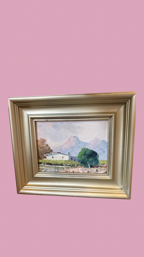 Landschap schilderij olieverf