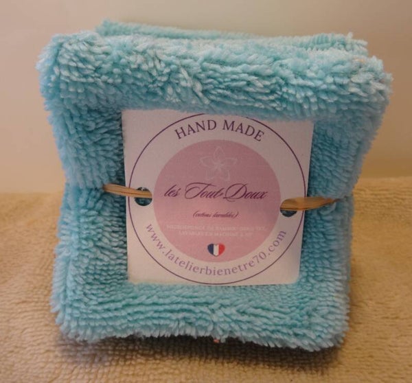 Pack de 7 petits Tout-Doux bleu lagon