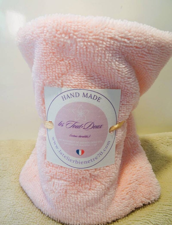 Pack de 4 grands Tout-Doux rose poudré