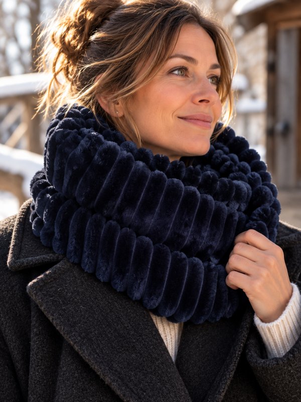 Snood bleu nuit