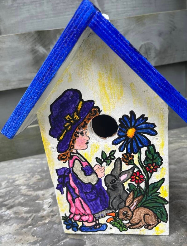 Vogelhuisje blauw