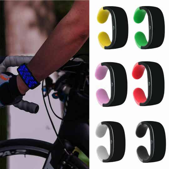LED Light Up Bracelet Glowing Wristband Display Screen Party Bar Night Running