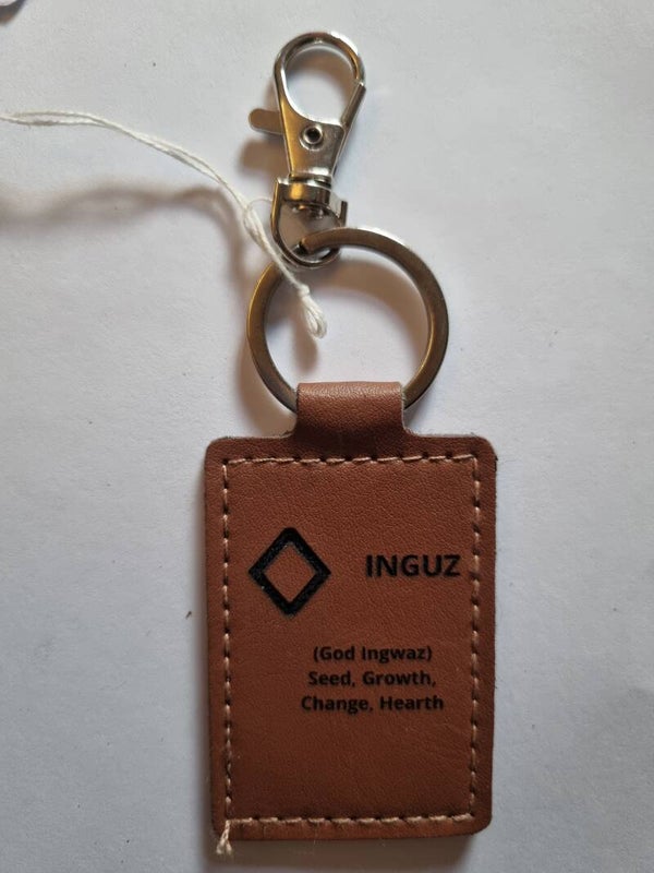 Leather keyring