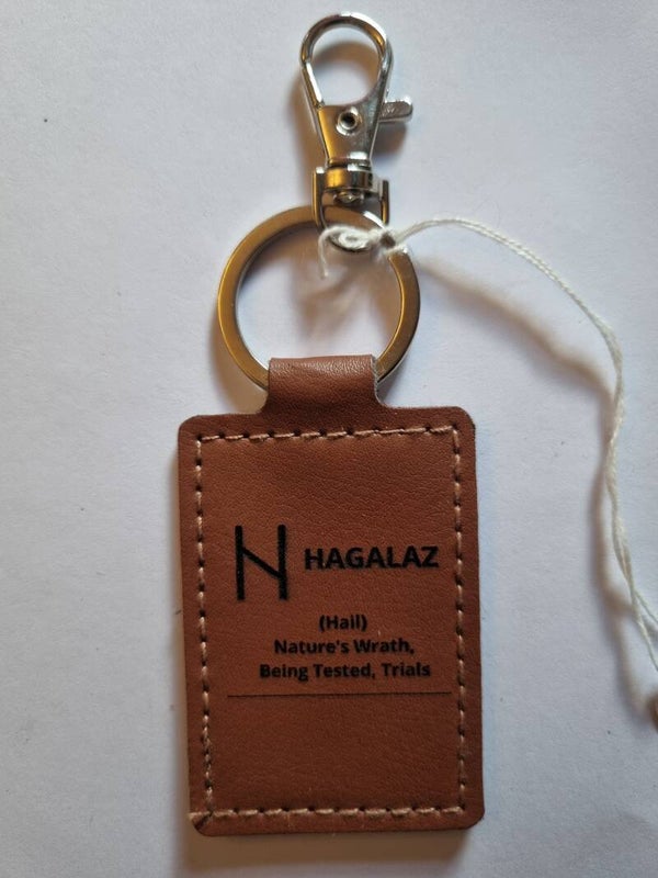 Leather keyring