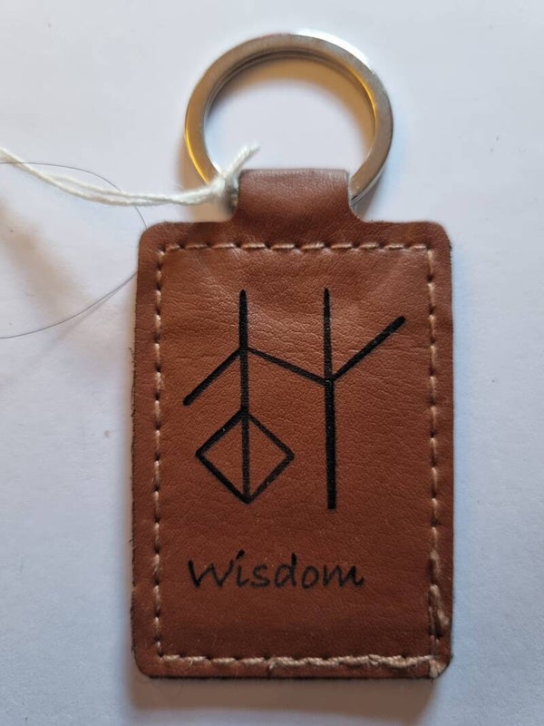 Leather keyring