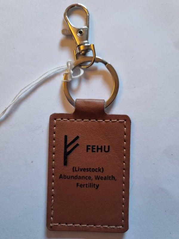 Leather keyring
