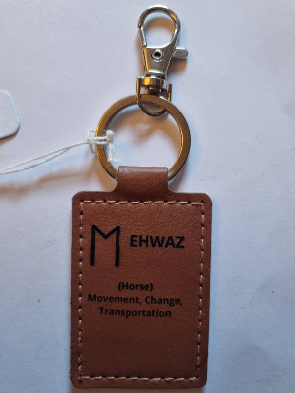 Leather keyring