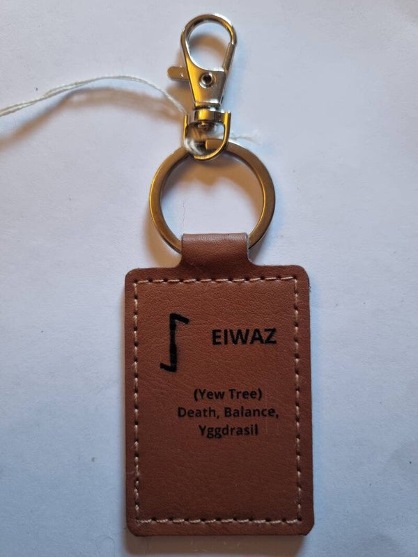 Leather keyring