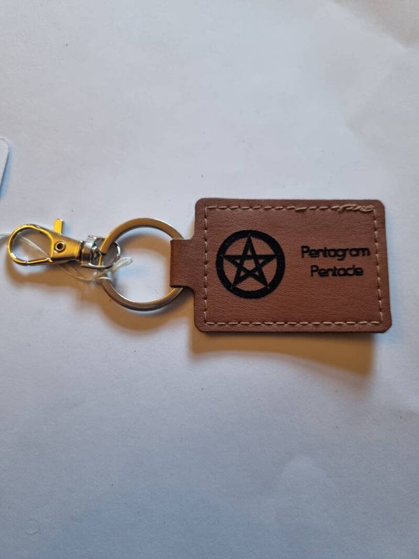 Leather keyring