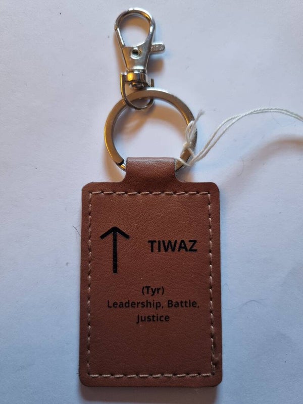 Leather keyring