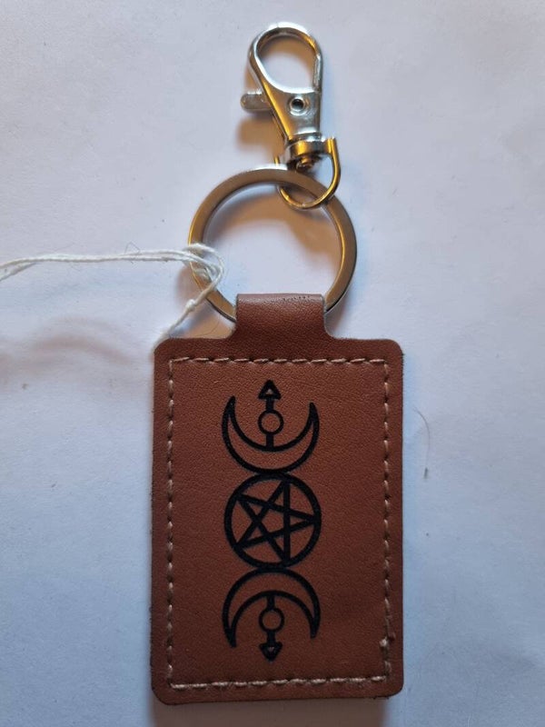 Leather keyring